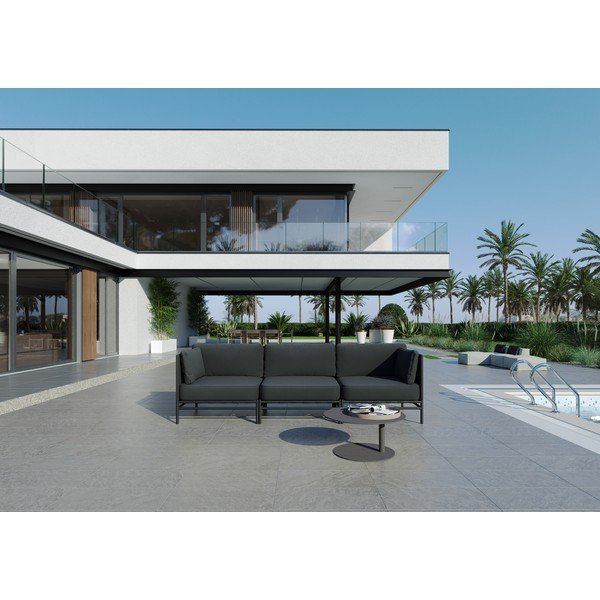 Temno siv vrtni modularni kavč 234 cm Dandy – Sit Sit-image-1