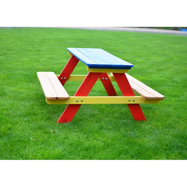 Otroška vrtna klop z mizo - Rojaplast-image-1