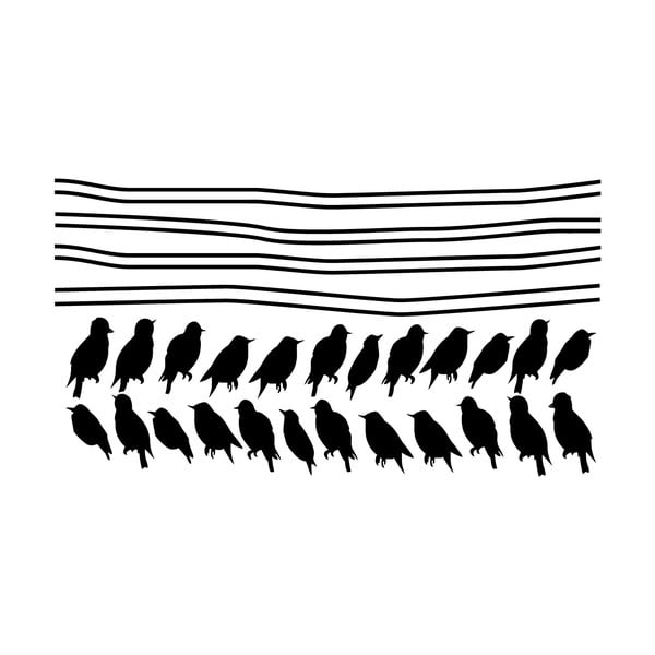 Komplet nalepk Ambiance Starlings On Cable -image-2