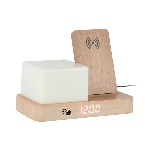 Digitalna/namizna budilka z brezžičnim polnilnikom Retro LED Night Light – Karlsson-image-2