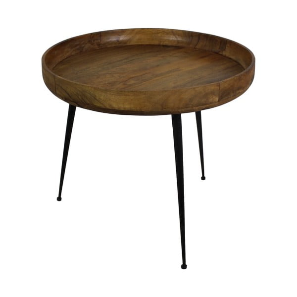 Kolekcija HSM Ventura stranska mizica iz mangovega lesa, ⌀ 60 cm