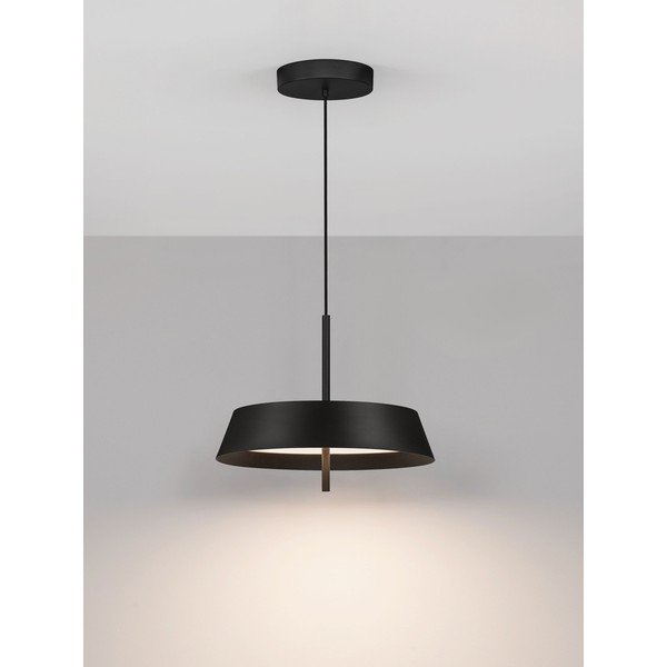 Mat črna aluminijasta LED zatemnitvena viseča svetilka ø 45 cm Velio – Nova Luce-image-2