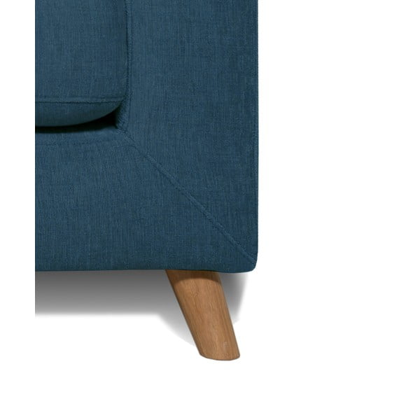 Temno modra kotna sedežna garnitura (levi kot) Faria - Scandic-image-4