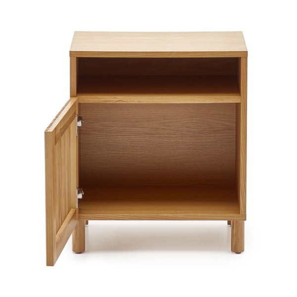 Nočna omarica v hrastovem dekorju Beyla – Kave Home-image-3