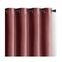 Rožnata žametna zavesa za delno zatemnitev 140x270 cm Eyelets – Restilo