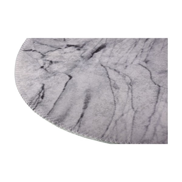 Svetlo siva pralna okrogla preproga ø 80 cm – Vitaus-image-2