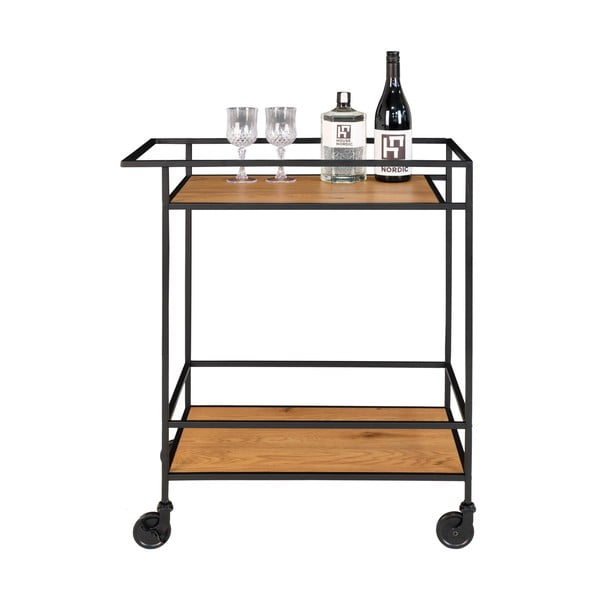 Barski voziček s ploščami v hrastovem dekorju Hiša Nordic Vita-image-4