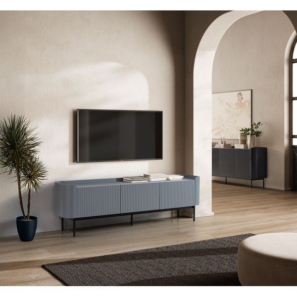 Prašno modra TV omarica 180x55x40 cm Willa – MOME-image-1