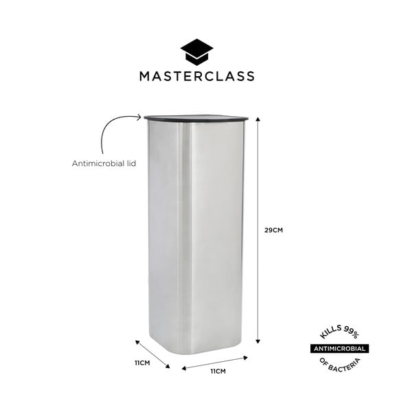 Posoda za shranjevanje živil iz nerjavečega jekla Masterclass – Kitchen Craft-image-2