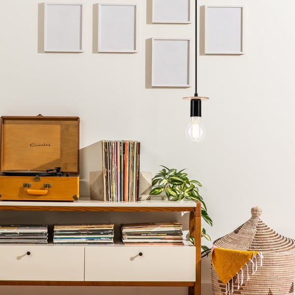 Črna viseča svetilka Angelina – LAMKUR-image-3