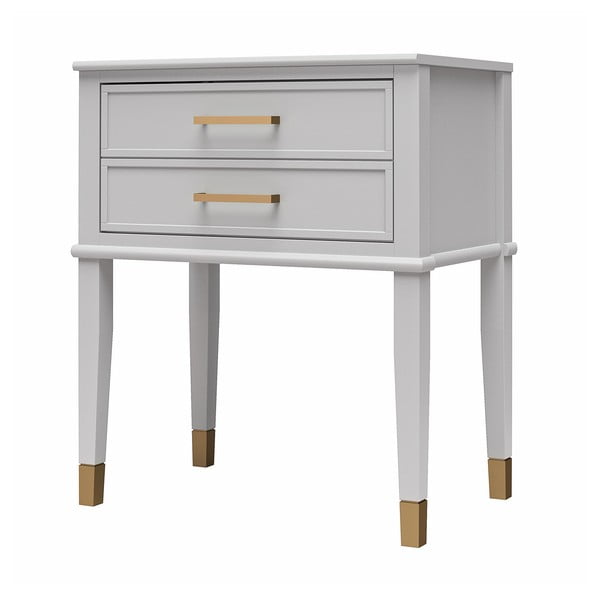 Svetlo siva nočna omarica Westerleigh – CosmoLiving by Cosmopolitan-image-3