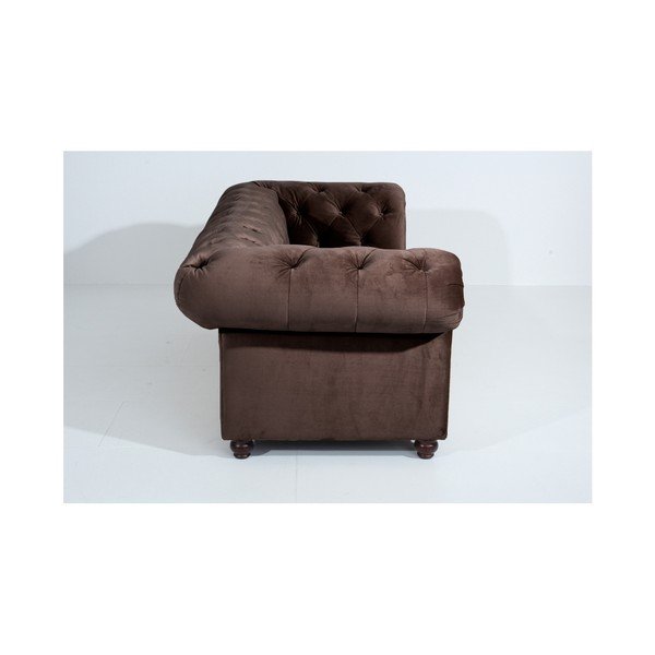 Temno rjav kavč Max Winzer Orleans Velvet, 216 cm-image-4