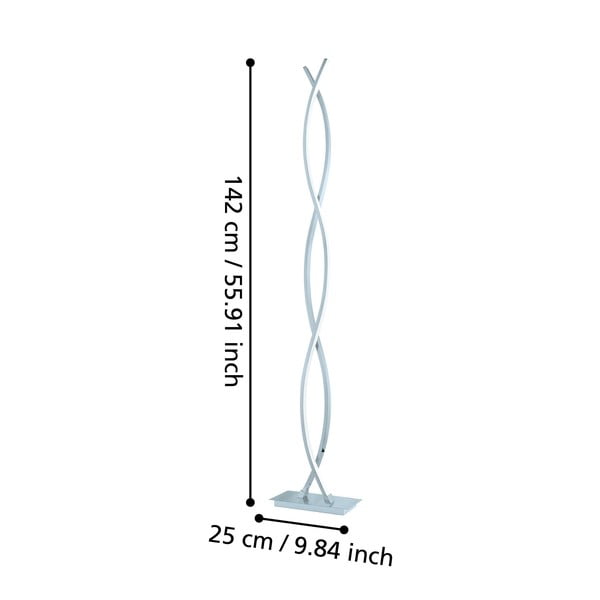 LED stoječa svetilka v srebrni barvi (višina 142 cm) LASANA 2 – EGLO-image-3