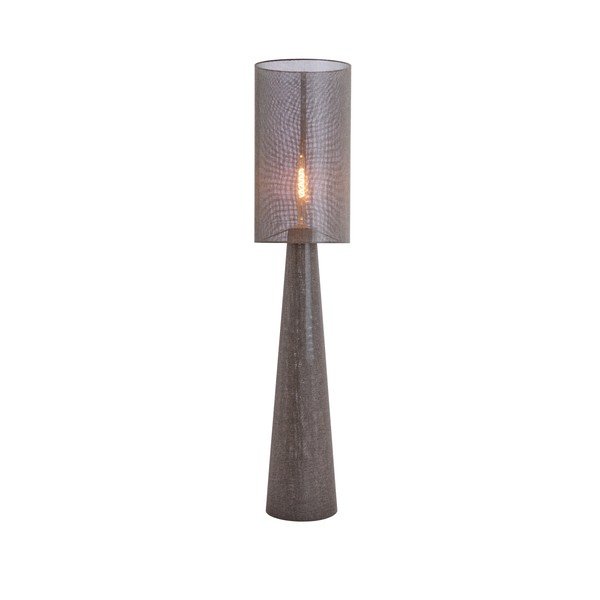 Rjava stoječa svetilka s tekstilnim senčilom (višina 180 cm) Micky – Light & Living-image-3