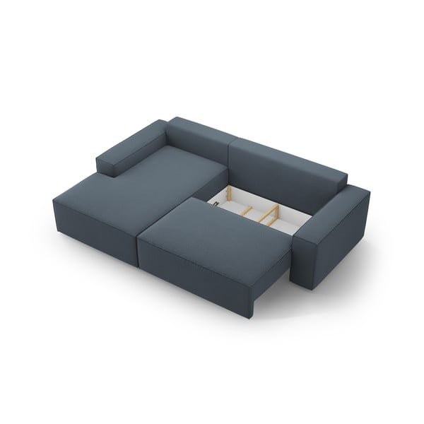 Modra raztegljiva kotna sedežna garnitura (levi kot) Jodie – Micadoni Home-image-4