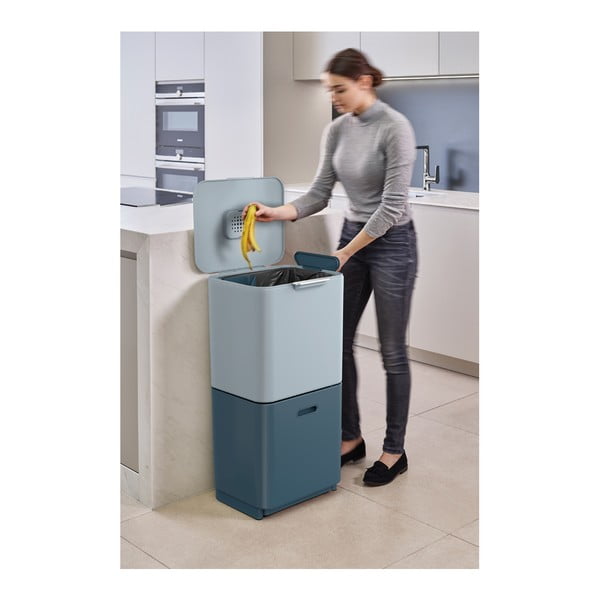Koš za smeti za ločevanje odpadkov 30+30 l Totem Max Sky – Joseph Joseph-image-2