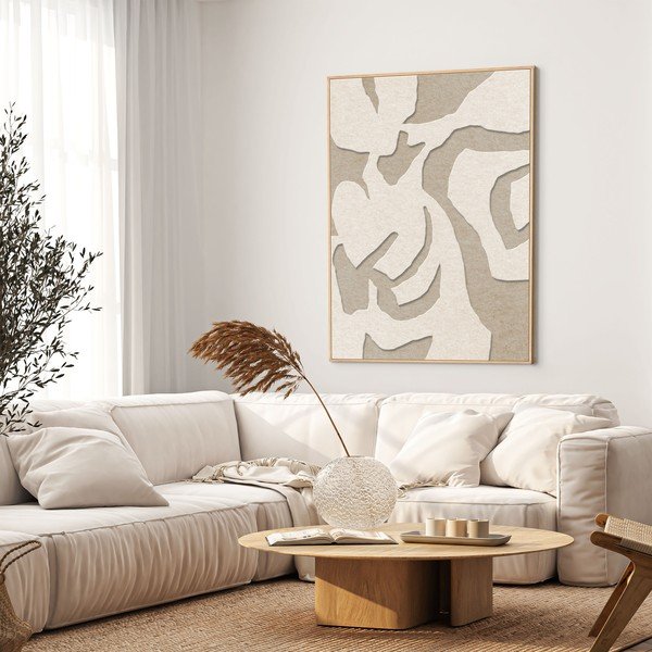 Akustična 3D slika z okvirjem 90x120 cm Soft Embrace 1 – Malerifabrikken-image-1