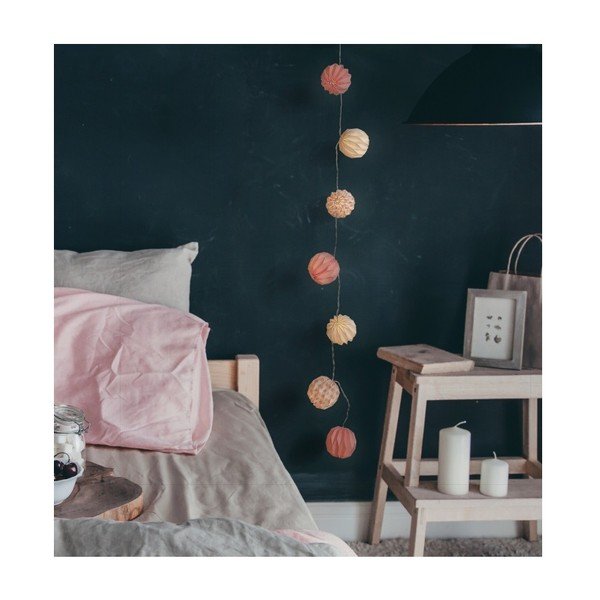 Prozorna svetlobna ogrlica LED DecoKing Pink, 10 lučk, dolžina 1,65 m-image-2