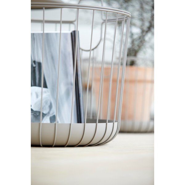 Siva kovinska košara za shranjevanje Zone Inu, ø 40,6 cm-image-4