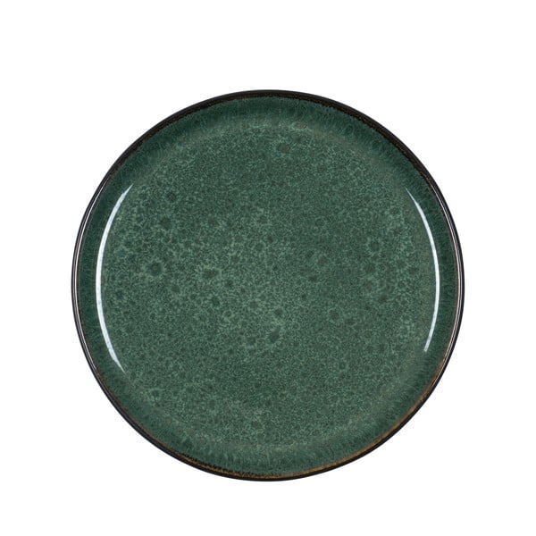 Temno zelen lončeni desertni krožnik ø 21 cm - Bitz