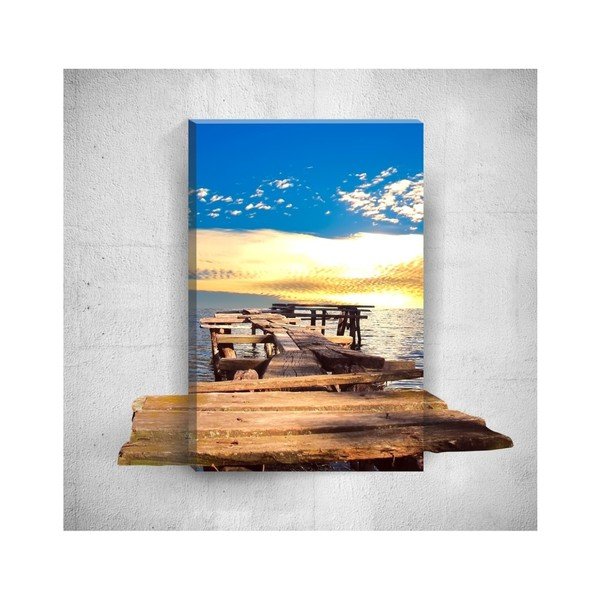Mosticx Little Dock 3D stenska slika, 40 x 60 cm