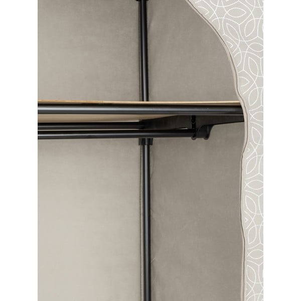 Bež tekstilna garderobna omara 90x160 cm Balance – Wenko-image-2