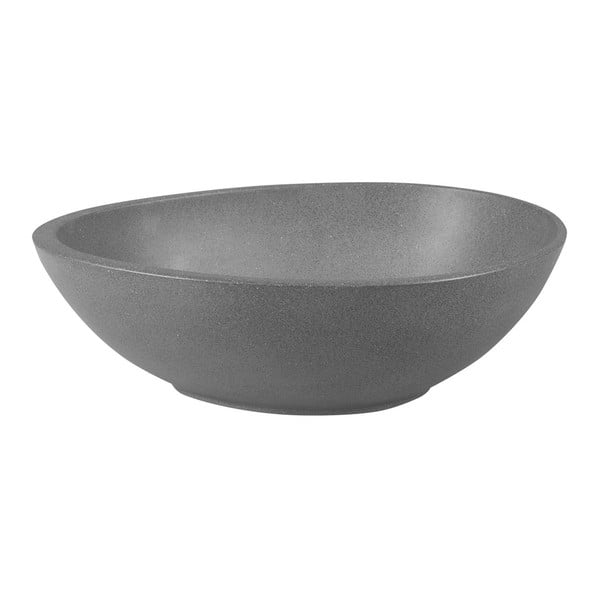 Temno siv betonski umivalnik 53x39 cm Punc – Sapho-image-1