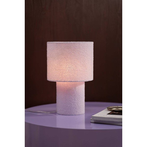 Svetlo vijolična tekstilna namizna svetilka (višina 44 cm) Aubra – Jotex-image-1