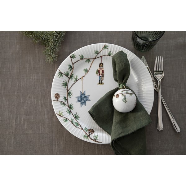 Bel porcelanast krožnik z božičnim motivom ø 27 cm Hammershøi Christmas – Kähler Design-image-1