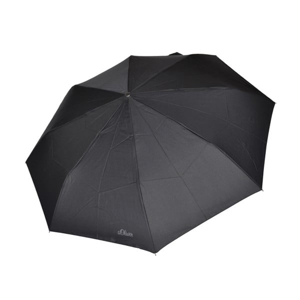 Črni zložljivi dežnik Ambiance Super, ⌀ 98 cm