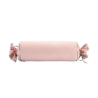 Rožnata prevleka za vzglavnik WeLoveBeds Rose Quarz Candy, ⌀ 20 x 58 cm