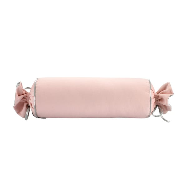 Rožnata prevleka za vzglavnik WeLoveBeds Rose Quarz Candy, ⌀ 20 x 58 cm