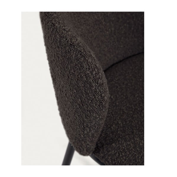 Črn barski stol (višina sedeža 65 cm) Ciselia – Kave Home-image-4