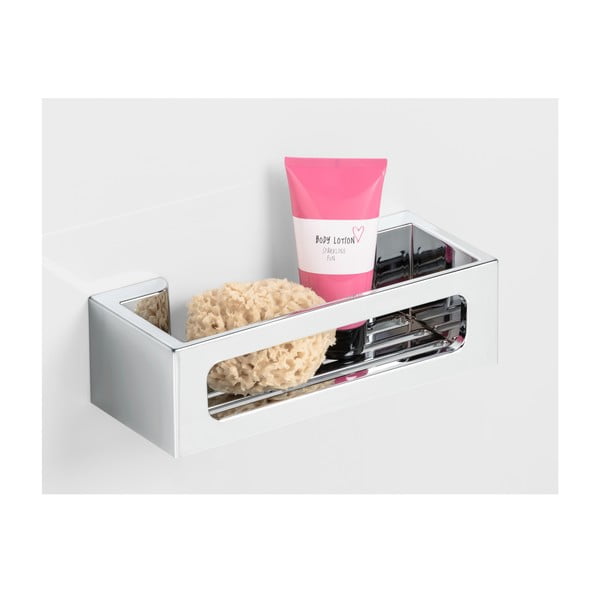 Srebrna plastična kopalniška polica Bralia - Wenko-image-1