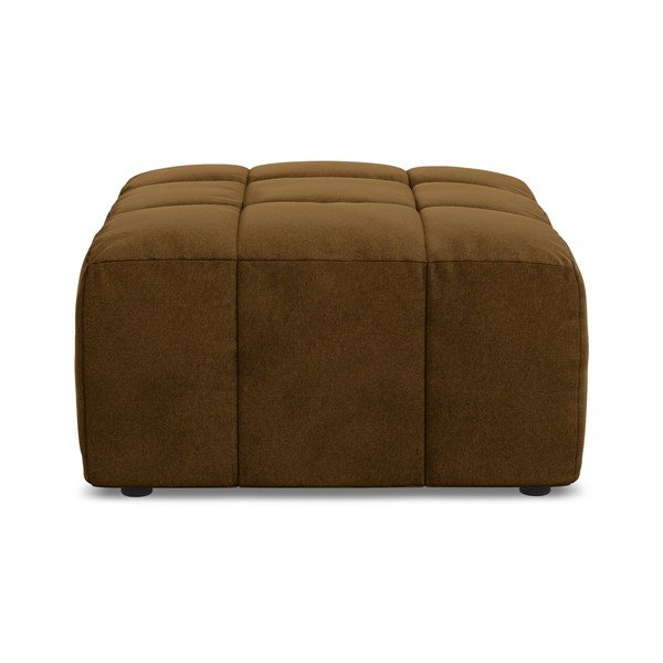 Gorčično rumen žameten tabure Aloha – Makamii