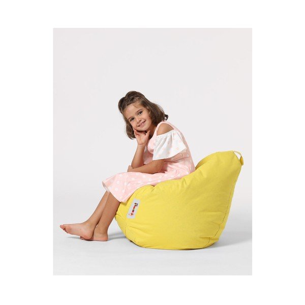 Rumena otroška vreča za sedenje Premium – Floriane Garden-image-1