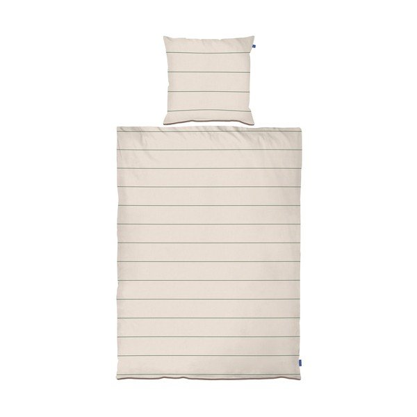 Bež enojna posteljnina iz bombažnega satena 140x200 cm Align – Mette Ditmer Denmark