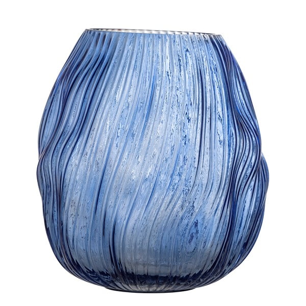 Modra steklena vaza Leyla – Bloomingville