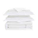 Bela enojna posteljnina iz bombažnega satena z rjuho 6-delna 140x200 cm Whispered Serenity – Mila Home Luxury
