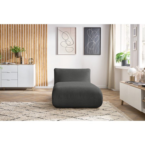 Siv žametni kavč modul Lecomte - Bobochic Paris-image-1