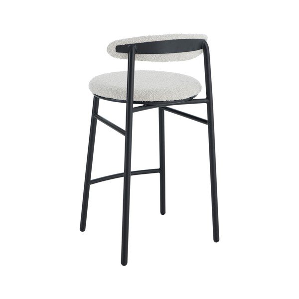 Kremno bel oblazinjen barski stol (višina sedeža 67 cm) Bloggny – Ellos Home-image-4