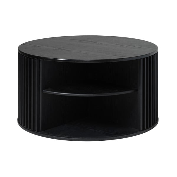 Črna okrogla mizica ø 85 cm Siena – Unique Furniture-image-4