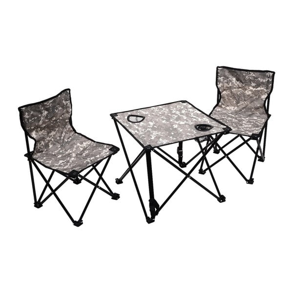 Komplet 2 zložljivih kamping stolov in mize Cattara Verona