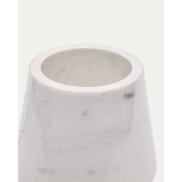 Slonokoščena marmorna namizna svetilka z marmornim senčilom (višina 27 cm) Alaro – Kave Home-image-3