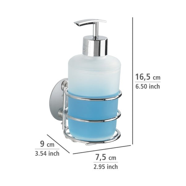 Siv komplet pripomočkov za kopalnico iz nerjavečega jekla z namestitvijo brez vrtanja Turbo-Loc – Wenko-image-3