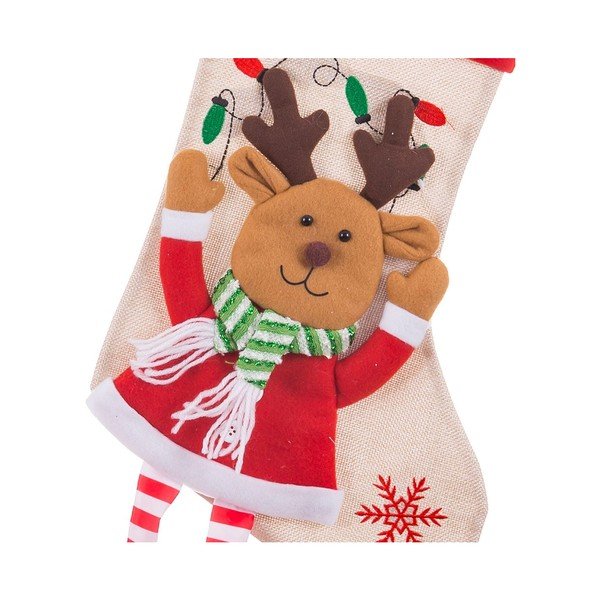 Tekstilna božična nogavica Reindeer – Casa Selección-image-1
