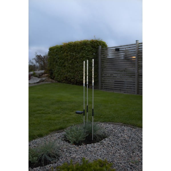 Komplet 3 zunanjih solarnih LED svetlobnih okraskov Star Trading Bubbly, višina 83 cm-image-3