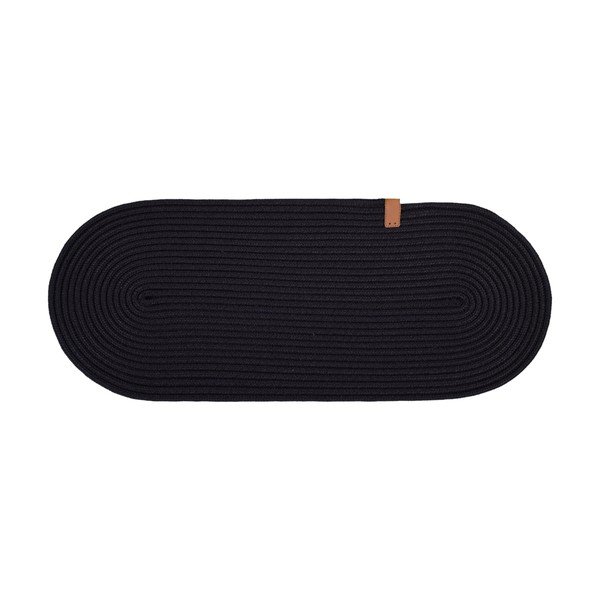 Črni komplet preprog za stopnice 16 ks 25x65 cm Milo – Vitaus