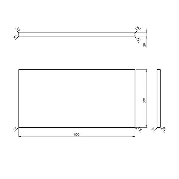 Pult omarice za umivalnik iz masivnega hrasta v naravni barvi 100x50 cm Woody – Sapho-image-4