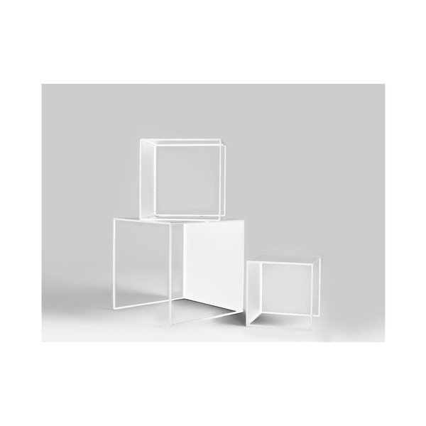 Komplet 3 belih dodatnih mizic Custom Form 2Wall-image-1